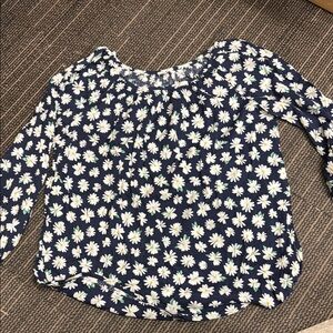 Floral Navy Women's Top